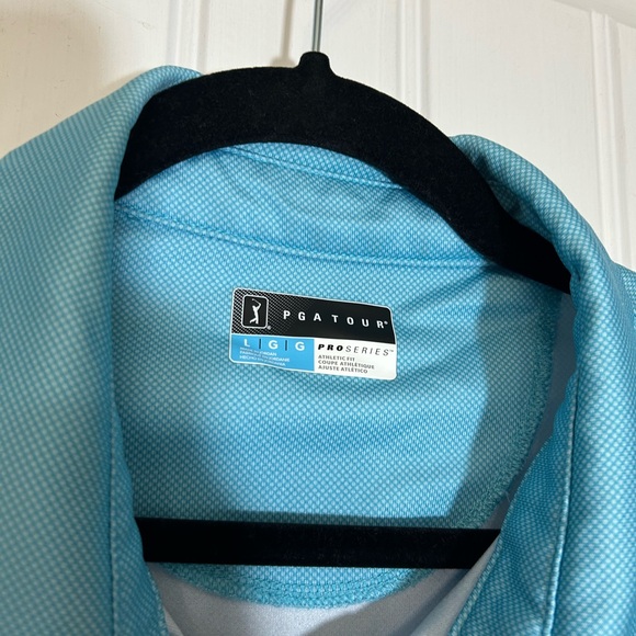 PGA Tour Light Blue Polo Shirt - Picture 2 of 4